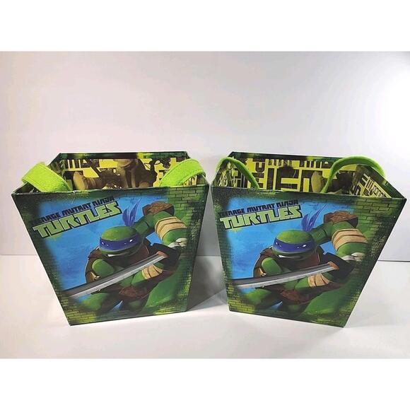 Teenage Mutant Ninja Turtles 2015 (PTI Group) Paperboard Buckets w/ Felt Handle - Picture 1 of 13